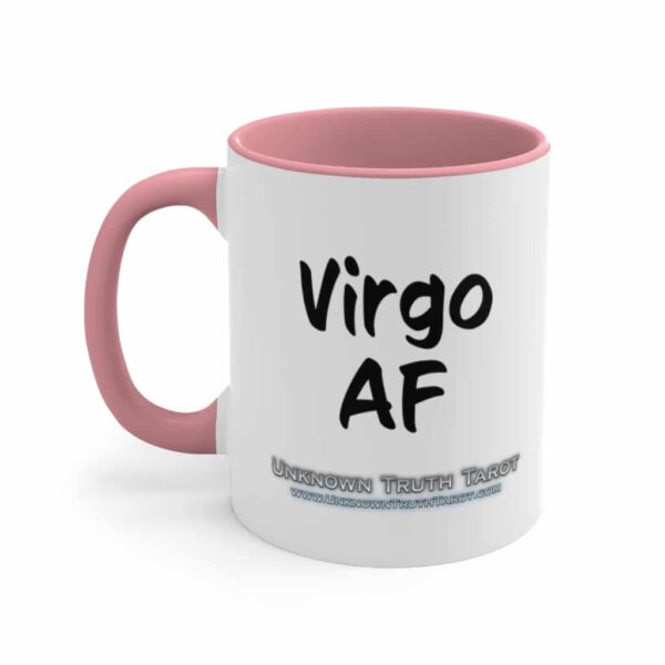 Virgo AF - Zodiac Collection - Accent Colored Ceramic Mug 11oz - Image 14