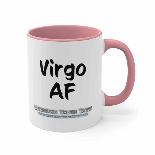 Virgo AF - Zodiac Collection - Accent Colored Ceramic Mug 11oz - Image 15