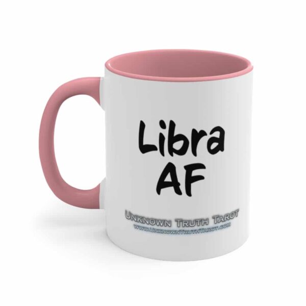Libra AF - Zodiac Collection - Accent Colored Ceramic Mug 11oz - Image 14