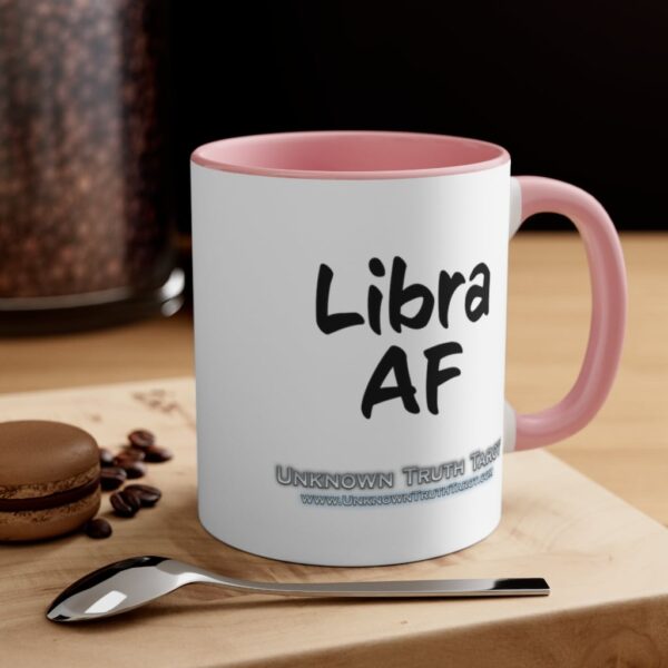 Libra AF - Zodiac Collection - Accent Colored Ceramic Mug 11oz - Image 16