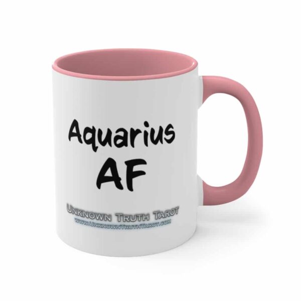 Aquarius AF - Zodiac Collection - Accent Colored Ceramic Mug 11oz - Image 15