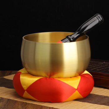 Best Quality Japanese Style Brass Singing Bowls for Buddha Temple Singing with Cushion and Striker