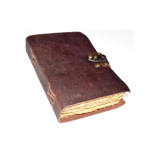 Aged Looking Paper leather w/ latch