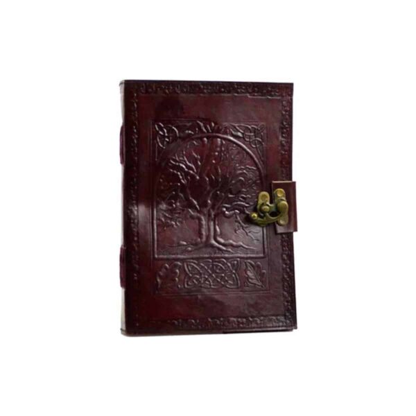 Tree of Life leather blank book w/ latch