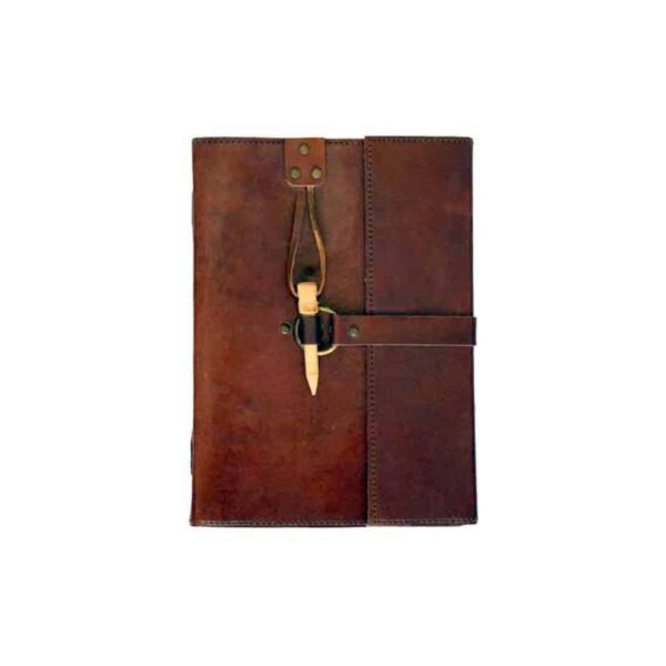 leather blank book w/ Peg Closure