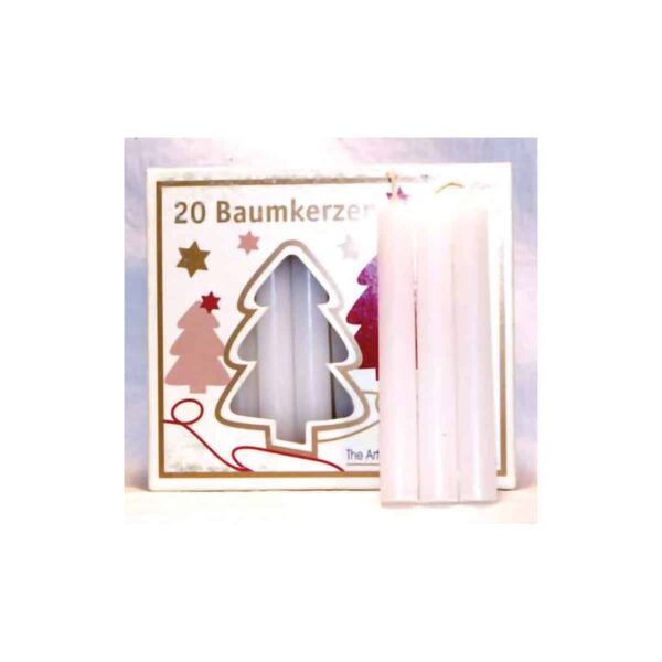 1/2" White Chime Candle 20 Pack