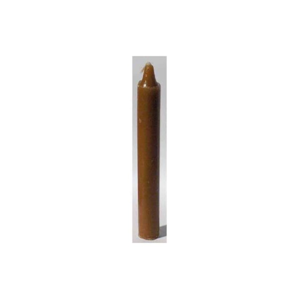 Brown 6" Taper Candle