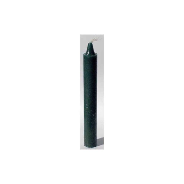 Green 6" Taper Candle