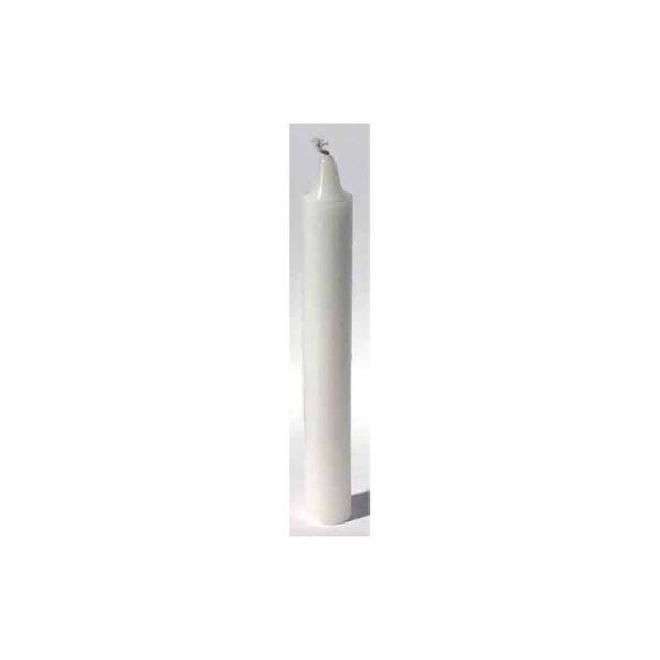 White 6" Taper Candle (Off White In Color)