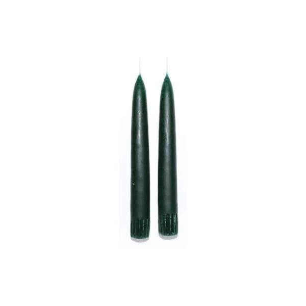 7" Dark Green Taper Pair