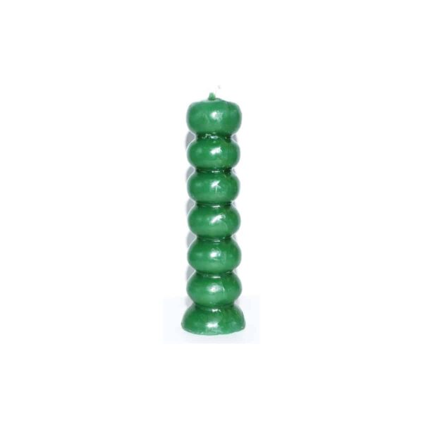 Green Seven Knob Candles