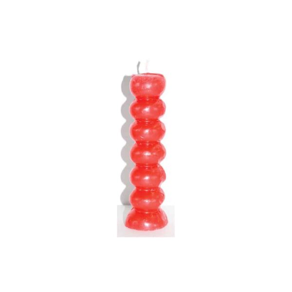 Red Seven Knob Candles