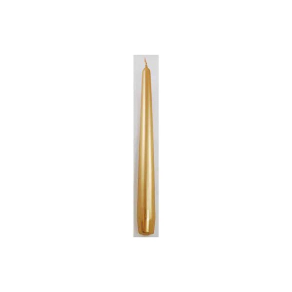 9" Gold Taper Candle