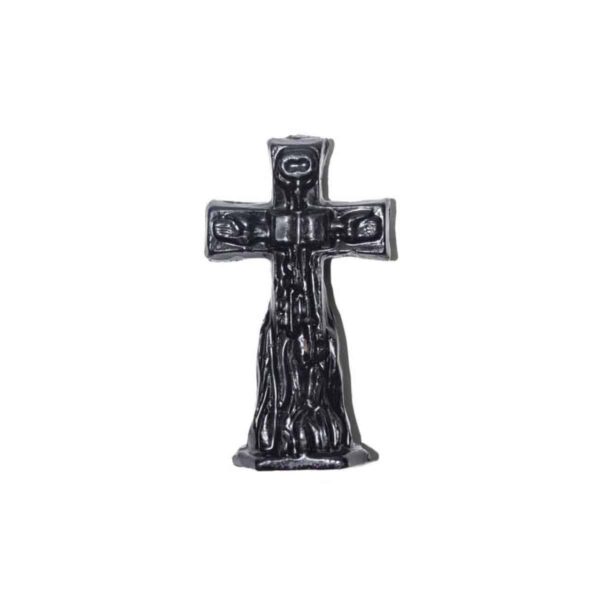 4 1/2" Crucifix Black Candle