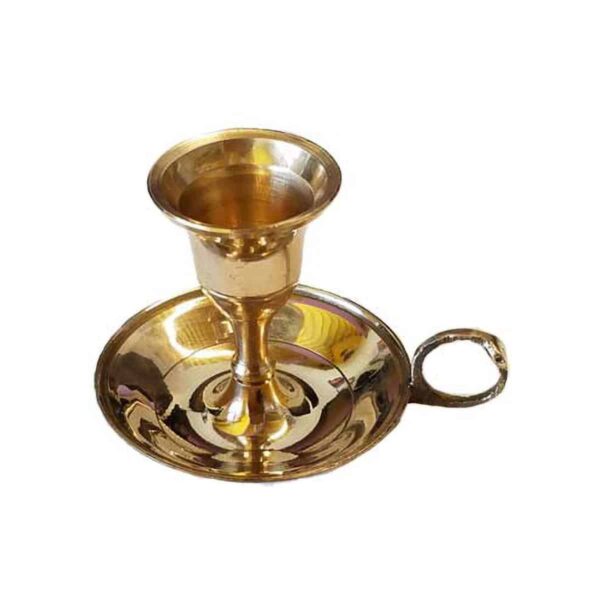 Brass Chamberstick Taper Candle Holder