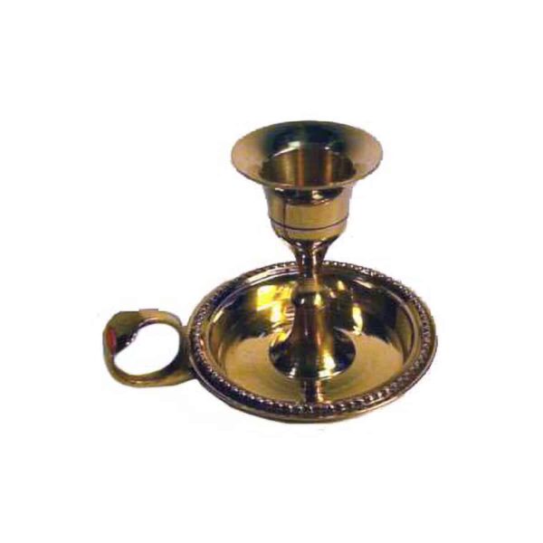 Brass Chamberstick Taper Candle Holder