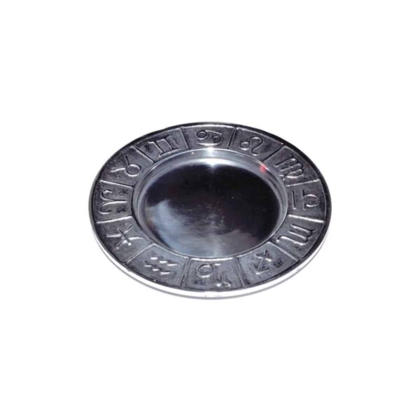 4 3/4" Zodiac Pillar Holder/ Smudge Plate