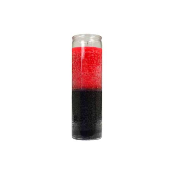 2 Color 7-Day Red/ Black Jar Candle
