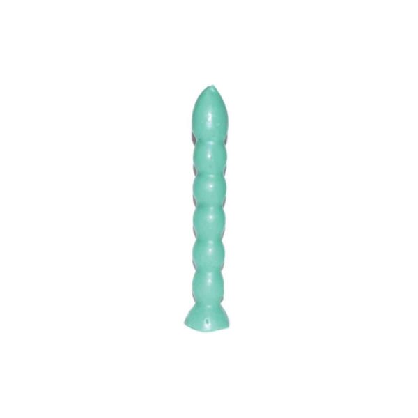 9 1/2" Green 7 Knob Candle