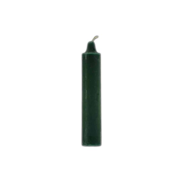 9" Green Pillar Candles