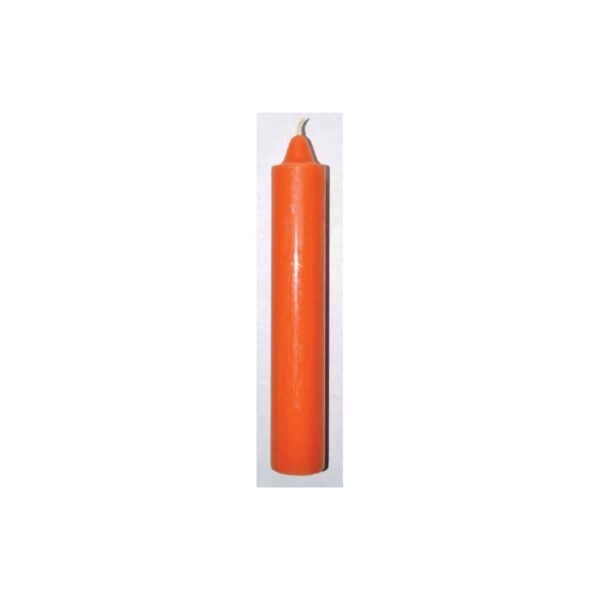 9" Orange Pillar Candle