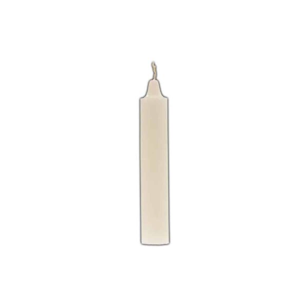 9" White Pillar Candle