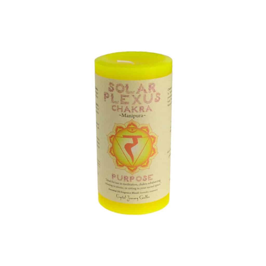 Solar Plexus Chakra Pillar Candle 3 X 6 Unknown Truth Tarot 