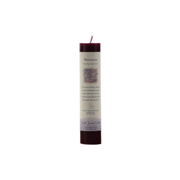 Motivation Reiki Charged Pillar Candle