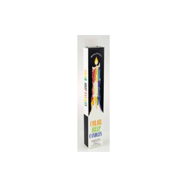 Mutli-Color Drip Candles (2 Per Pack)