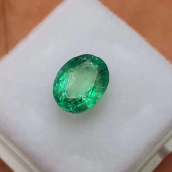 1.6 Carat Natural Emerald Loose Stone (7mm*9mm) AAAA Grade Gem Quality Emerald