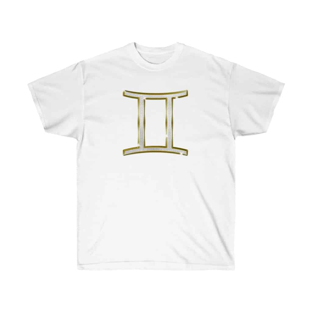 Gemini Glyph / Gemini Symbol - Zodiac Collection - Unisex Softstyle Gemini Zodiac Astrology T-shirt