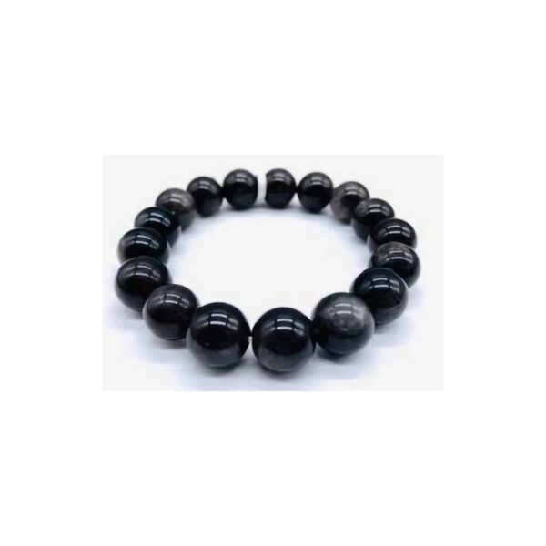 12mm Smoky Obsidian bracelet