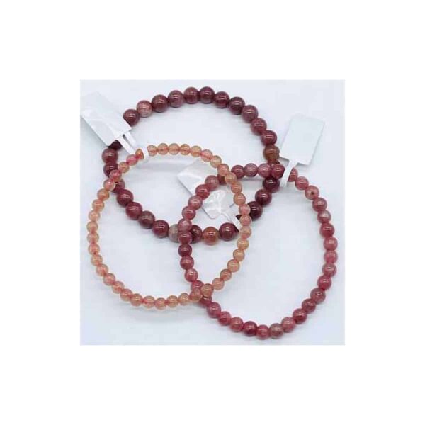 4-8mm Strawberry Quartz bracelet