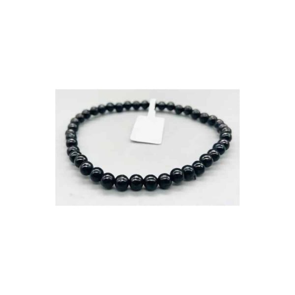 4mm Jet bracelet