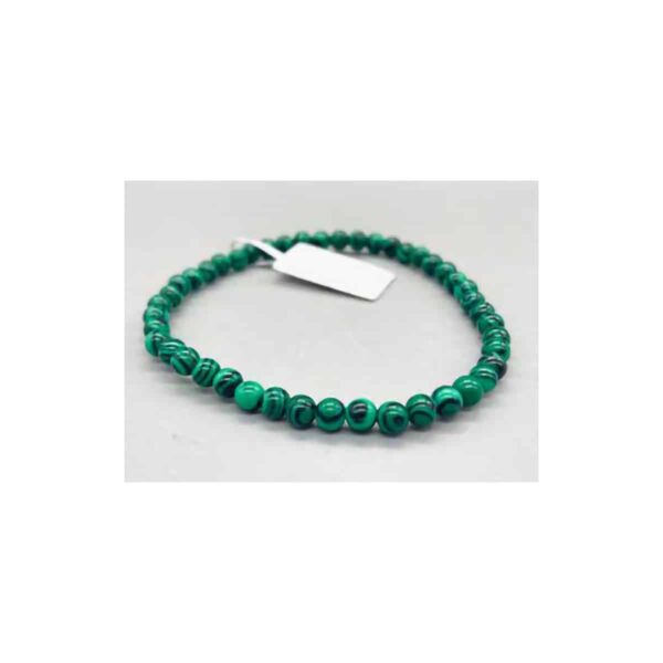 4mm Malachite (synt) bracelet