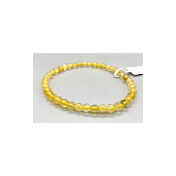 4mm Rutilated Quartz bracelet