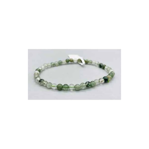 4mm Green Rutilated Quartz bracelet