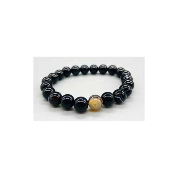 8mm Black Stripe Agate bracelet