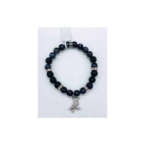 8mm Indigo Gabbro Lava Raven