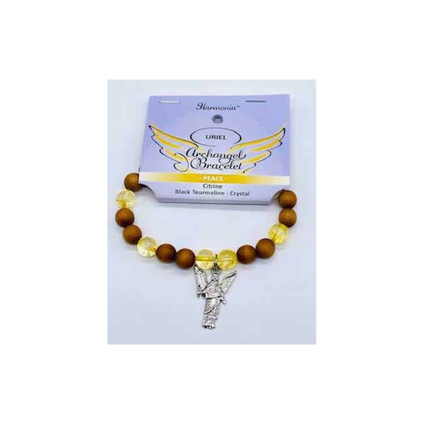8mm Archangel Uriel Peace bracelet