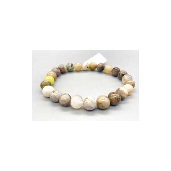 8mm Bamboo Leaf Agate bracelet