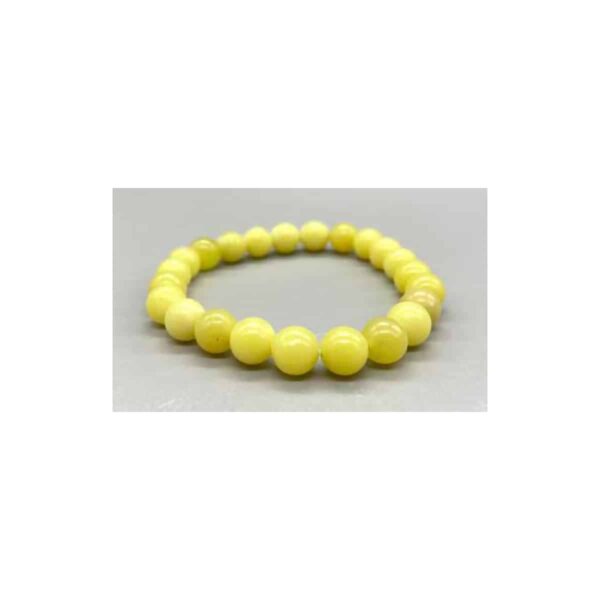 4mm Butter Jade stretch bracelet