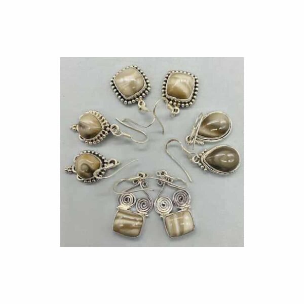 Flint Stone various earring