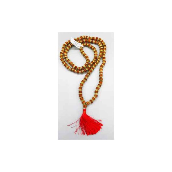 Rudraksha W/ Golden Cap japmala