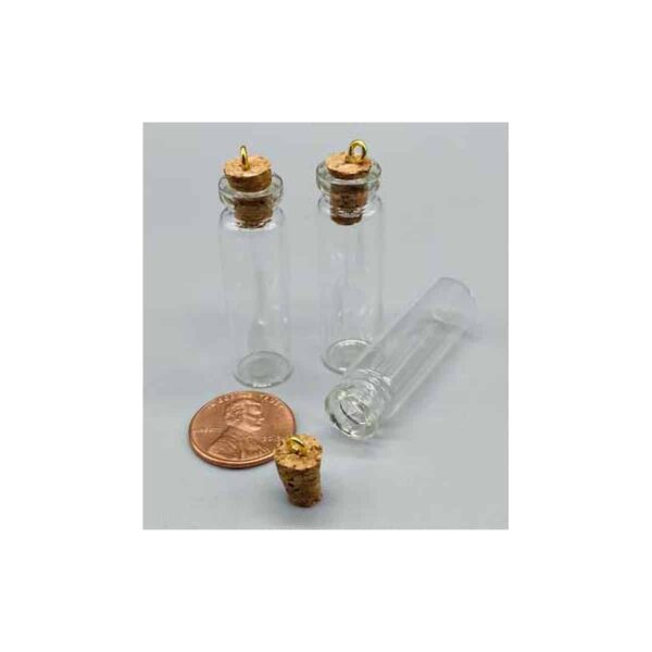 (set of 12) Jar, 45x12mm spell bottle
