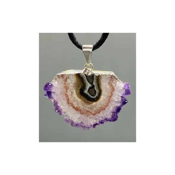 Stalactite silver plated pendant