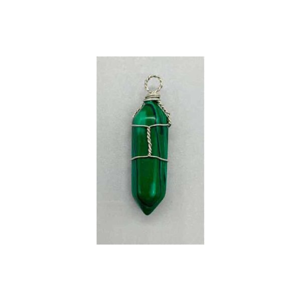 Wire Wrapped Malachite (Synthetic) point