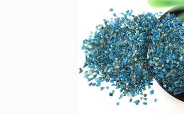 Blue Apatite crystal chips
