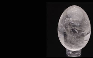 Quartz crystal egg