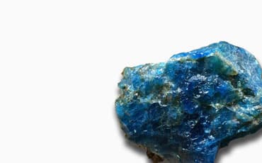 Blue Apatite raw crystal